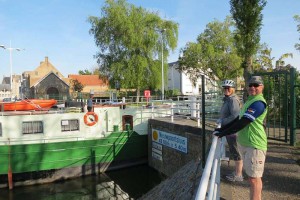Veurne lock, start of the chocolate and beer cruise