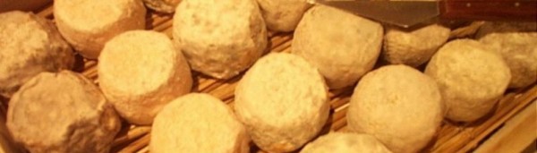 Crottin de Chavignol, famous cheese from the Loire valley.